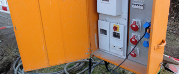 Baustrom bei LES Lochmann Elektro Service in Holzweißig